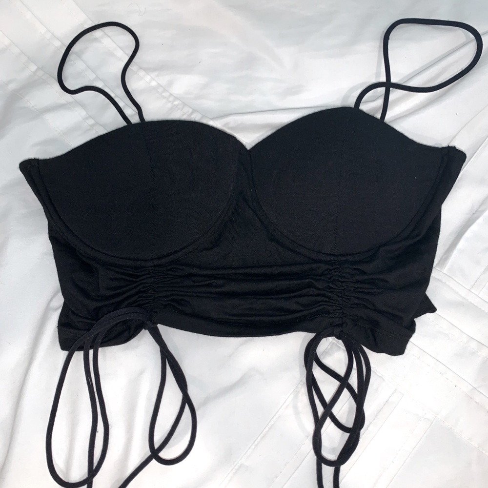 Shein black crop